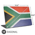 South Africa Flag Distressed Universal Laptop 18in (14.6 x 10.6in) Skin
